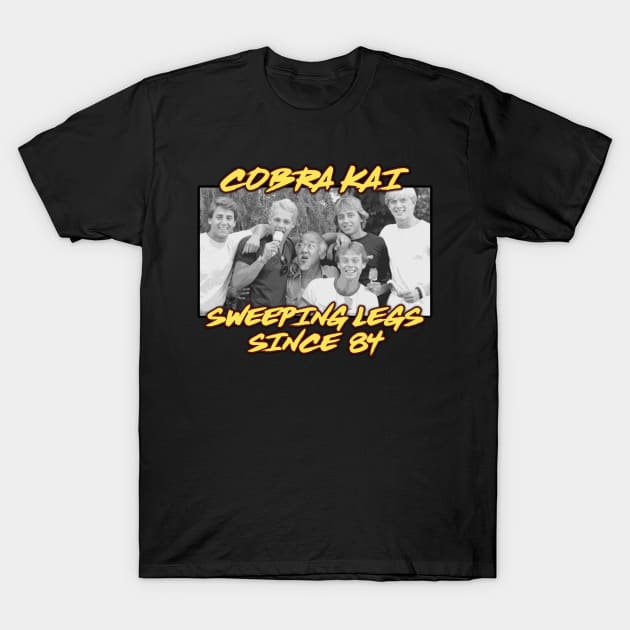 Cobra Kai Vintage Team (Miyagi)('84) T-Shirt by finnyproductions